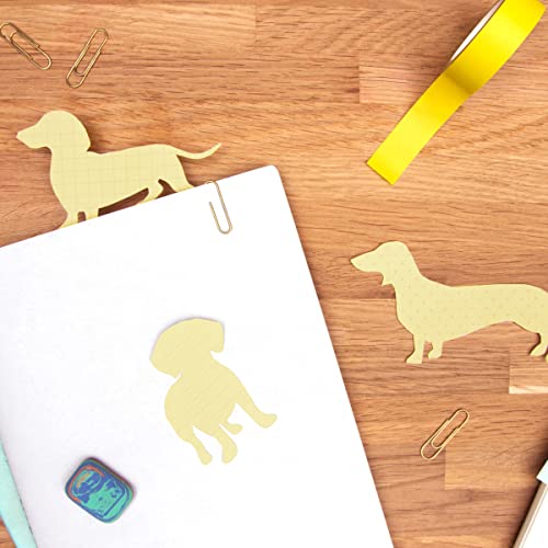 Good Design Works Good Design Dog Sticky Note - Dachshund Stationery - Weiner Dog Notepad - Dachshund Gifts - Novelty Sticky Notes - Stationery Gift - Desk Accessories - Fathers Day Gift - Dotted Lined Grid Notepads - Image 3