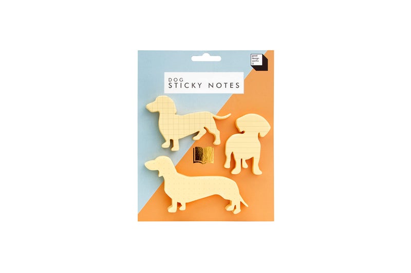 Good Design Works Good Design Dog Sticky Note - Dachshund Stationery - Weiner Dog Notepad - Dachshund Gifts - Novelty Sticky Notes - Stationery Gift - Desk Accessories - Fathers Day Gift - Dotted Lined Grid Notepads - Image 1