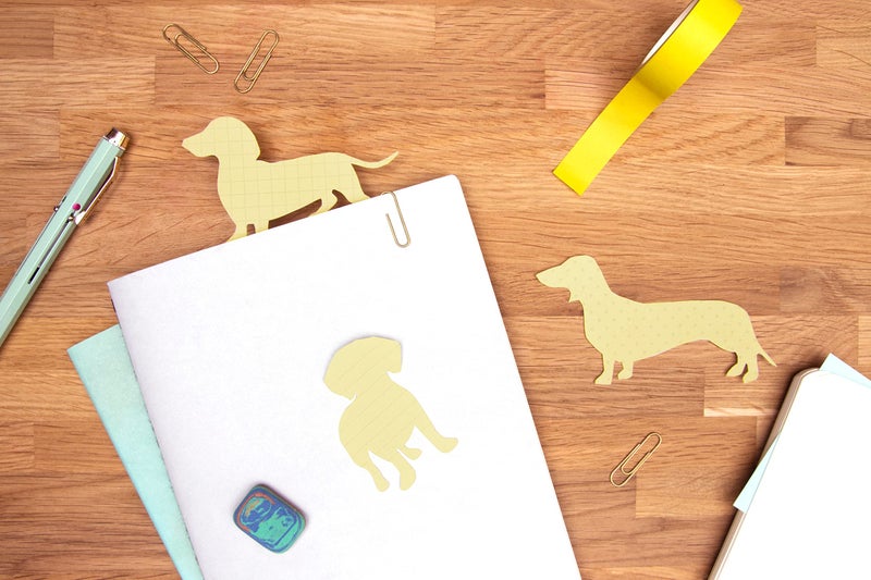 Good Design Works Good Design Dog Sticky Note - Dachshund Stationery - Weiner Dog Notepad - Dachshund Gifts - Novelty Sticky Notes - Stationery Gift - Desk Accessories - Fathers Day Gift - Dotted Lined Grid Notepads - Image 5