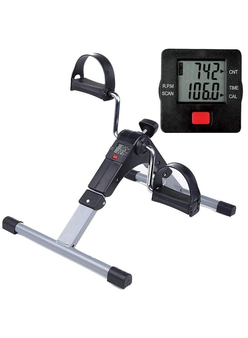 DubaiGallery Portable Pedal Exerciser Best Arm Leg Exercise Peddler Machine Mini Spinning bike LED Screen Display Cycle Leg Machine - Image 1