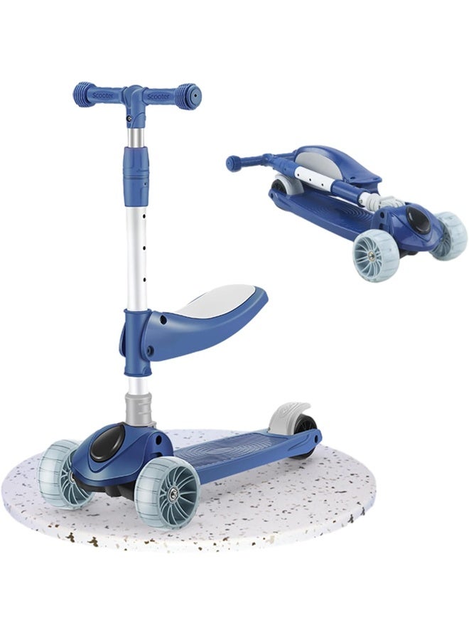 3 in 1 Kick Scooter -Adjustable Height-Adjustable Foldable Scooter，3 LED Lighted Wheels and Anti-Slip Deck ，Suitable for Boys and Girls Aged 3-12 ﻿ - Image 5