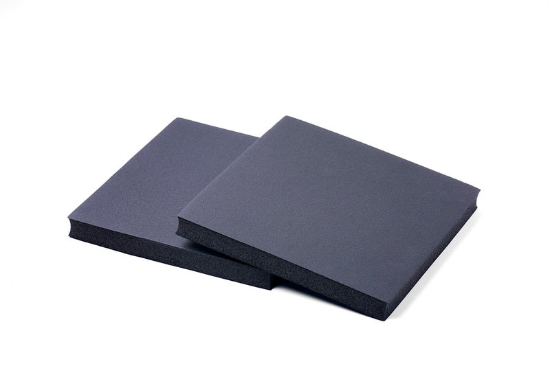 Foamzz by Big UGGLY High-Density Foam Panels, Closed-Cell Insulation Foam Pads, Black, 12" X 12" X 1" (2 Pack) - Image 1