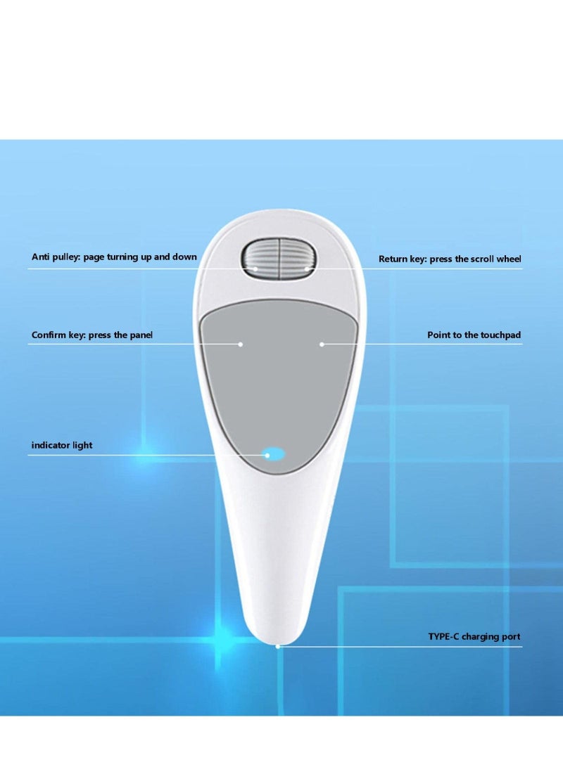 SYOSI Mobile Thumb Mouse, CMS01 Mobile Phone Thumb Mouse Smart Bluetooth Tablet PC Palm Lazy Mobile Phone Convenient Mouse, Send Message, Watch The News, Brush Short Video  - Image 4
