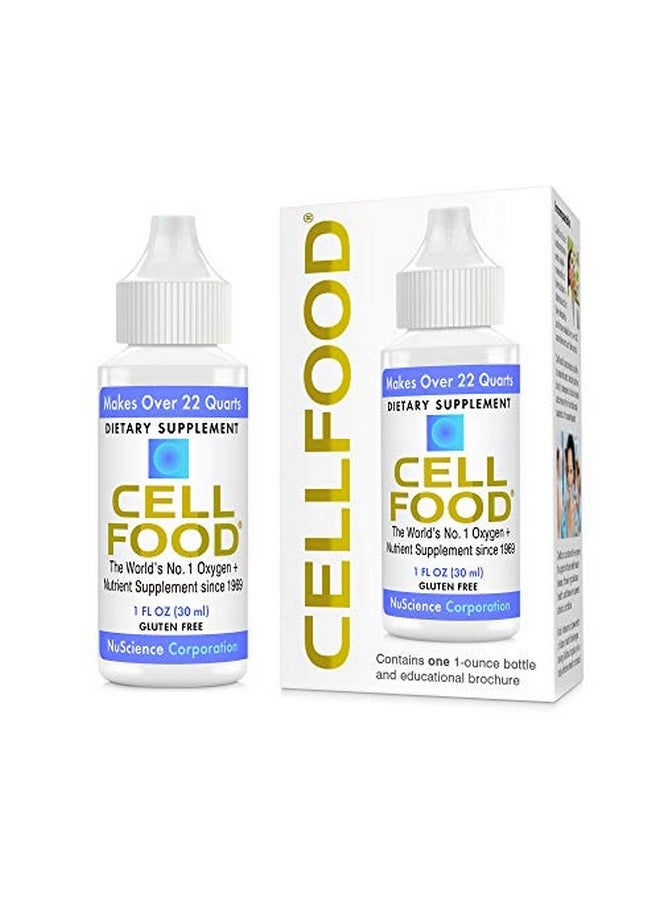 Cellfood Liquid Concentrate 1 Fl Oz Oxygen + Nutrient Supplement Supports Immune System Energy Endurance Hydration & Overall Health Gluten Free Non Gmo Cert. Kosher Makes Over 22 Quarts  - Image 1