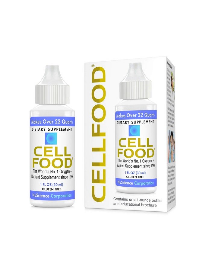 Cellfood Liquid Concentrate 1 Fl Oz Oxygen + Nutrient Supplement Supports Immune System Energy Endurance Hydration & Overall Health Gluten Free Non Gmo Cert. Kosher Makes Over 22 Quarts  - Image 2