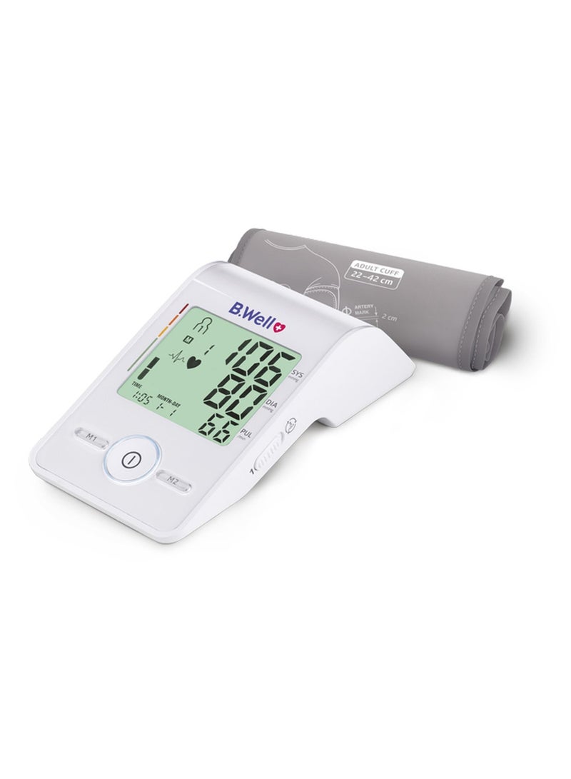 B.Well MED-55 Automatic Upper Arm Blood Pressure Monitor with 22-42 cm M-L Cuff & 3Check - Image 1