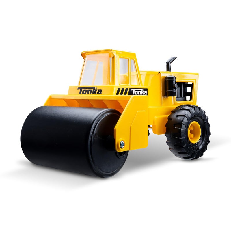 Tonka Steel Classics Steam Roller Made with Steel Yellow Toy Truck Boys and Girls Toddlers Ages 3 Big Construction Truck Birthday Gift Holiday Ages 4 - Image 2