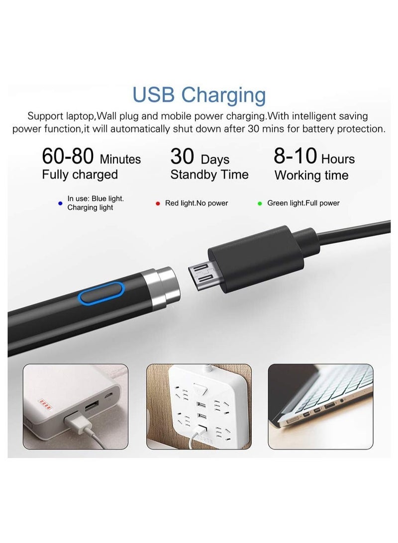 Gravity Active Stylus Compatible with iOS&Android Touch Screen, Digital Pen for iPad, Cellphone&Tablet, Stylus Pen for iPad, iPad Pro/Air/Mini, iPhone, Capacitive Pencil for Handwriting&Drawing - Image 5