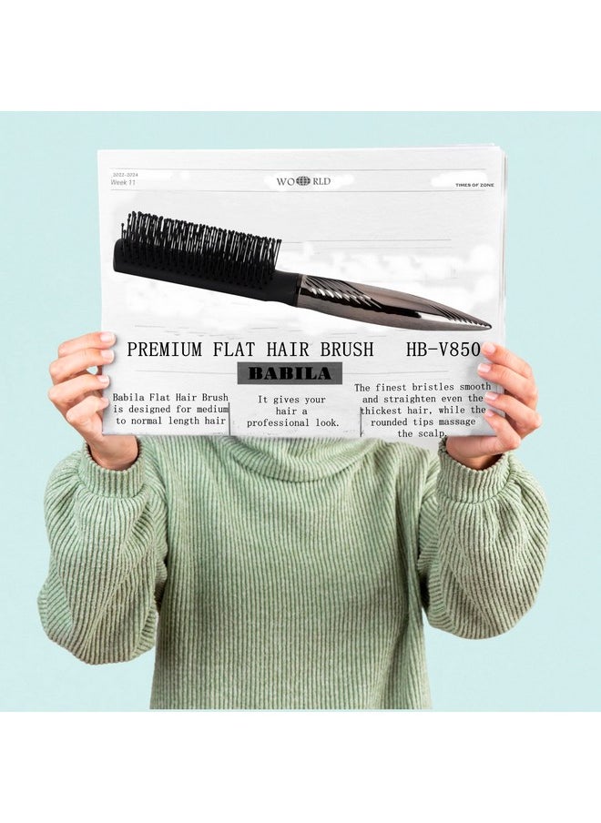 babiLa - Flat Hair Brush-Hb-V850 - Image 1