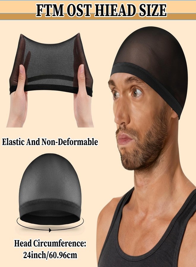 Vidroxin 20-Pack Wave Caps for Men - Stretchy Nylon Skull Cap, Wide Elastic Band Anti-Slip Lightweight Beanie Wave Caps for Man Women - Image 2