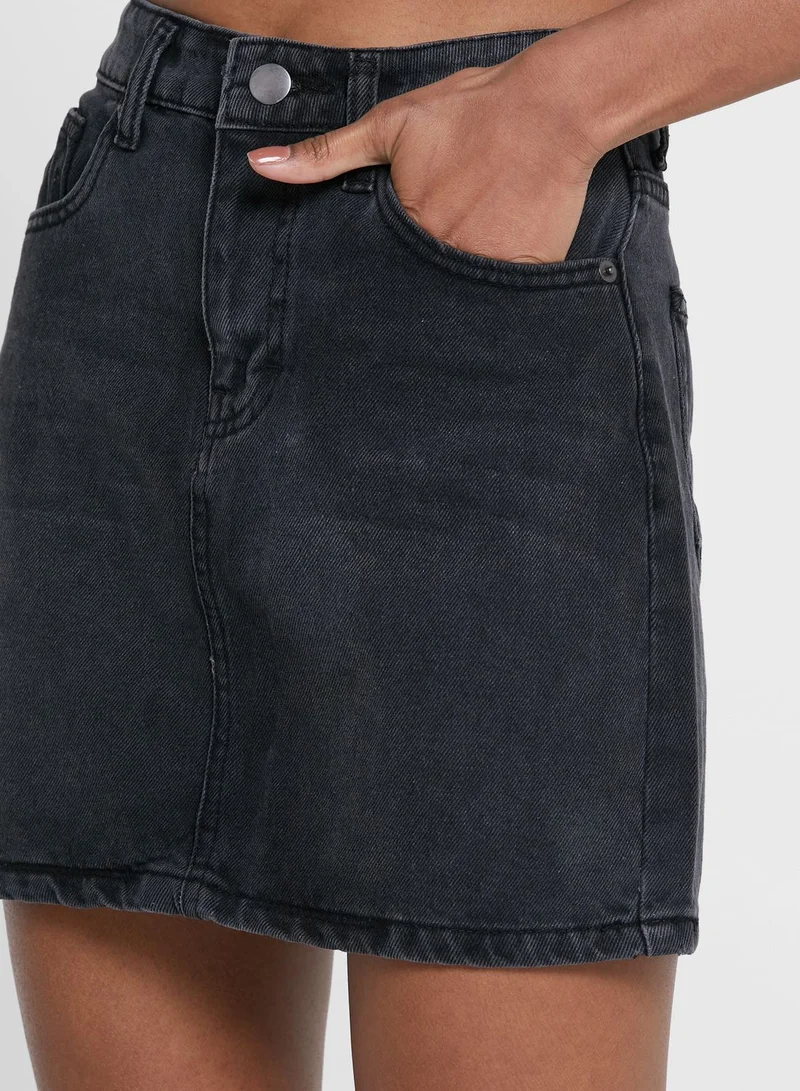 Ginger Denim Mini Skirt