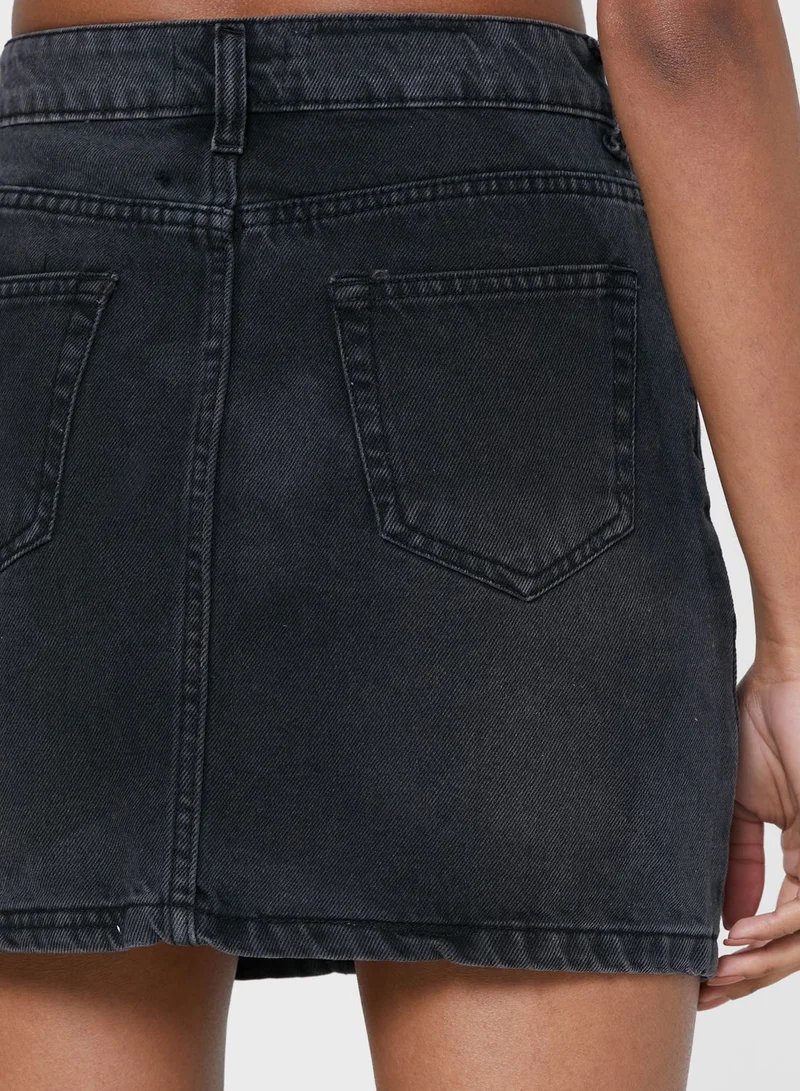 Ginger Denim Mini Skirt