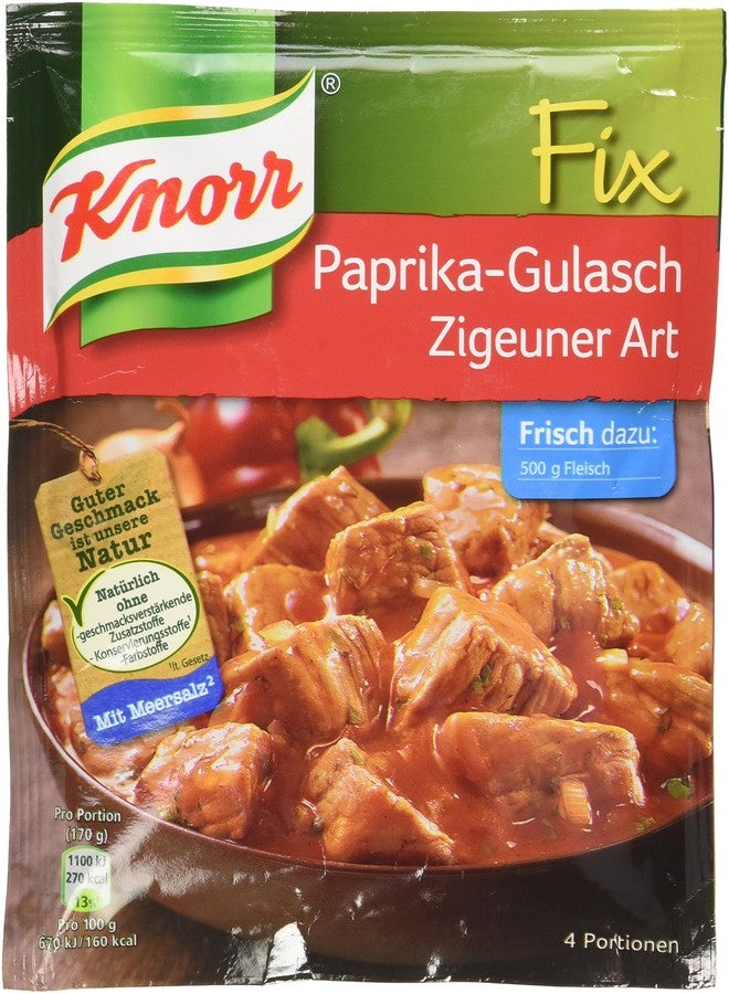 Knorr Fix gulasch with bellpeppers (Paprika-Gulsch Zigeuner Art) (Pack of 4) - Image 1