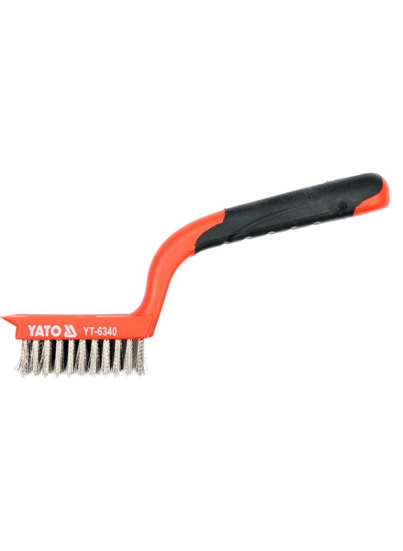 YATO Wire Brush SS With Plastic Handle 5X11 Rows YT-6340