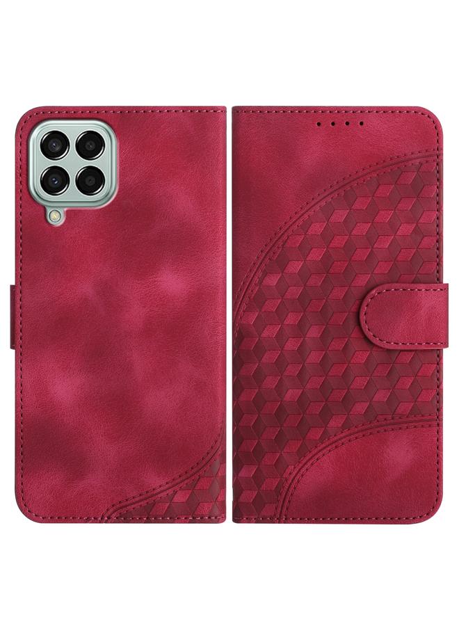 اس-توب جراب لهاتف Samsung Galaxy M33 5G Global YX0060 جراب جلدي منقوش عليه رأس فيل مع حبل تعليق - Image 1
