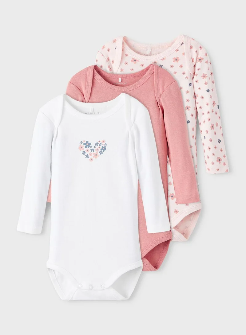 NAME IT Kids 3 Pack Assorted Bodysuit