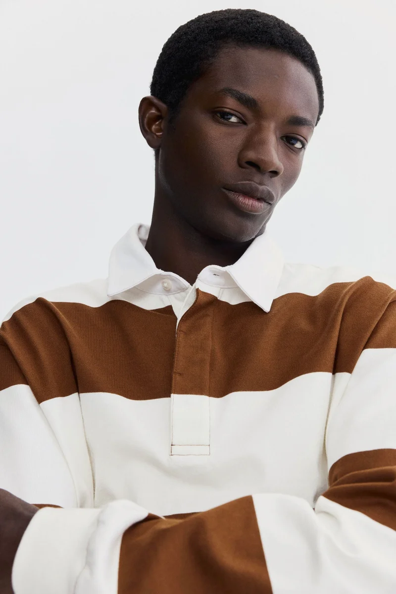 H&M Regular Fit Cotton rugby shirt
