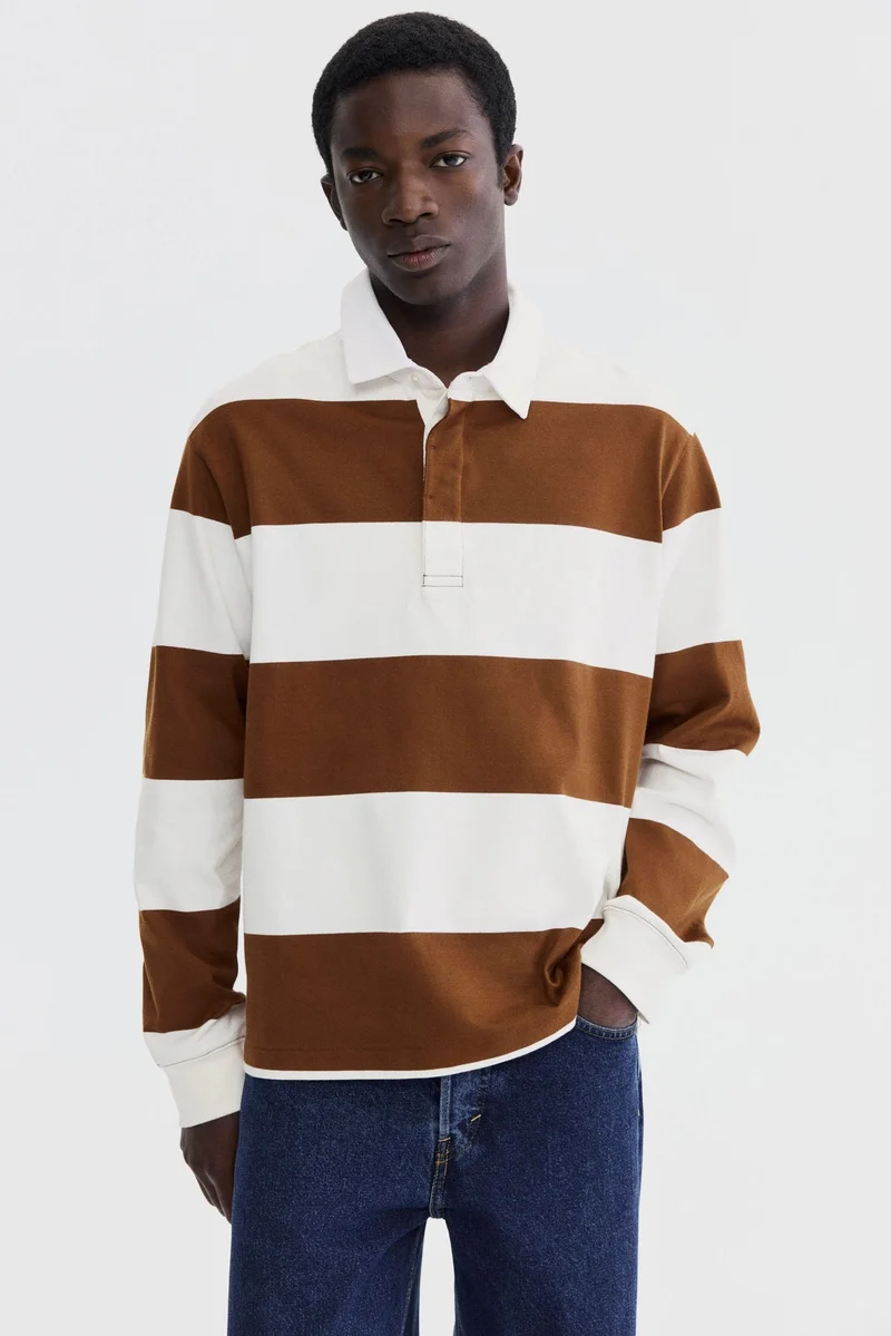 H&M Regular Fit Cotton rugby shirt