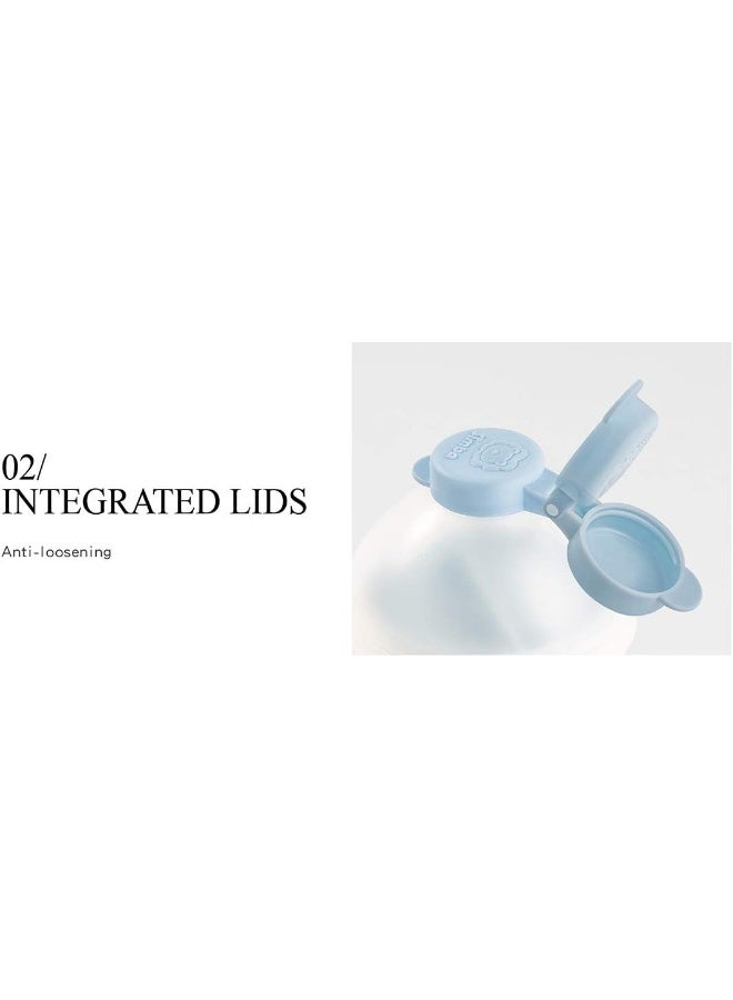 Simba Twist-Lock Stackable Milk Powder Formula Dispenser and Snack Storage Containers, Pink (BPA Free) - Image 2