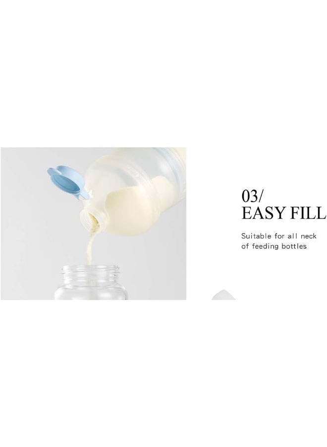 Simba Twist-Lock Stackable Milk Powder Formula Dispenser and Snack Storage Containers, Pink (BPA Free) - Image 3