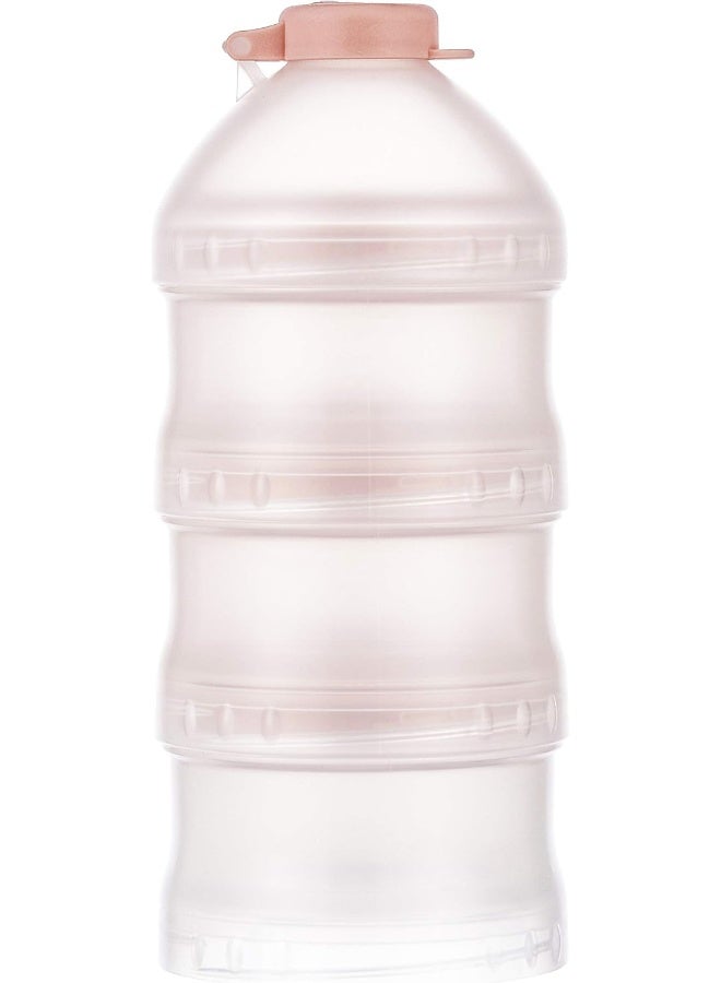 Simba Twist-Lock Stackable Milk Powder Formula Dispenser and Snack Storage Containers, Pink (BPA Free) - Image 1