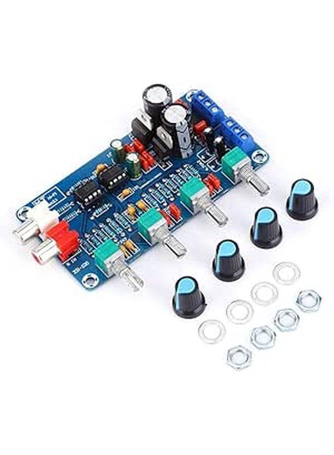 NE5532 Preamplifier Board Treble Mediant Bass Volume Control Dual AC 12V 18V with Socket and 3P Terminal - Image 1