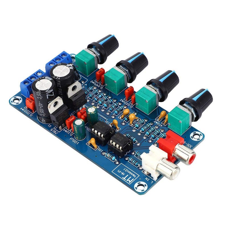 NE5532 Preamplifier Board Treble Mediant Bass Volume Control Dual AC 12V 18V with Socket and 3P Terminal - Image 5
