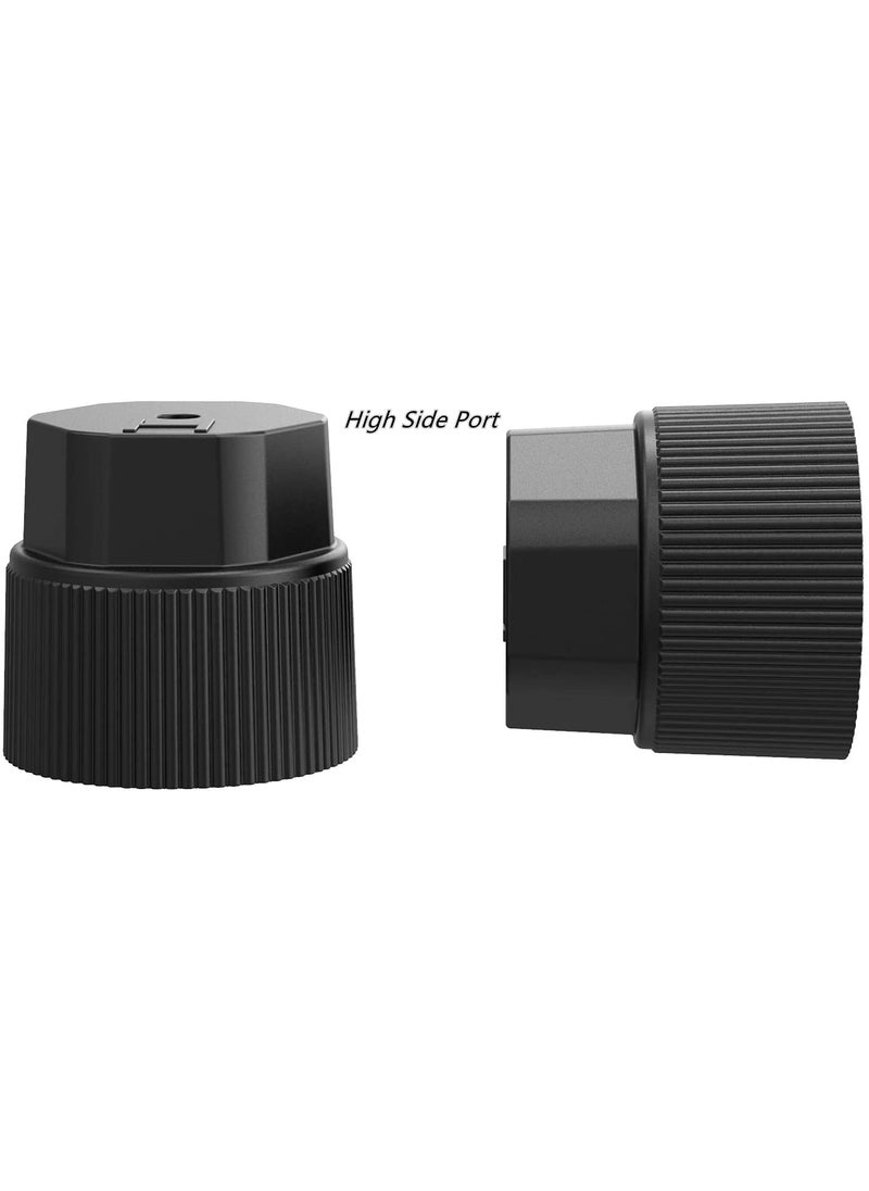 BASIKER BASIKER 10Pcs R134a AC Valve Caps Kit 13mm & 16mm Air Conditioning System A C Charging Port Caps for Most Common Cars  - Image 3