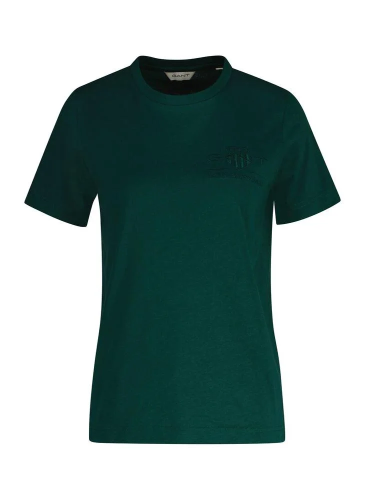 غانت Gant Regular Fit Tonal Shield T-Shirt