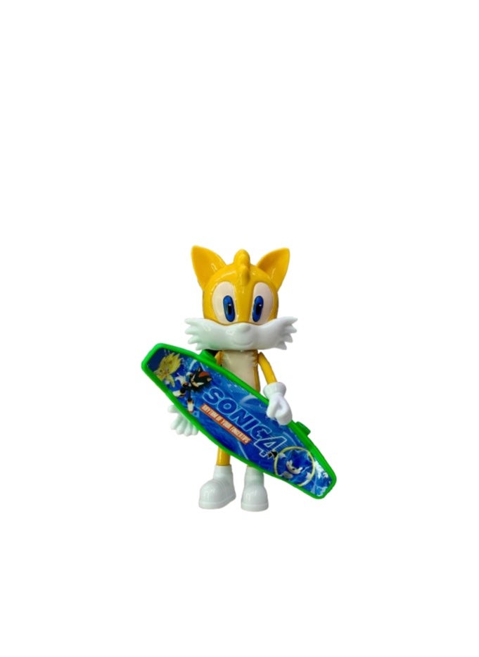 Generic - Figger the yellow fox character with a green skateboard - a fun toy for kids - Image 1