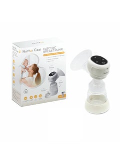 Nurtur Pack Of 1 Electric Breast Pump Wearable Portable And Efficient Wireless Breast Pump Lcd Display Small And Light Weight Extractor Gifts For New Mom Milk Suction White 180Ml  - Image 1