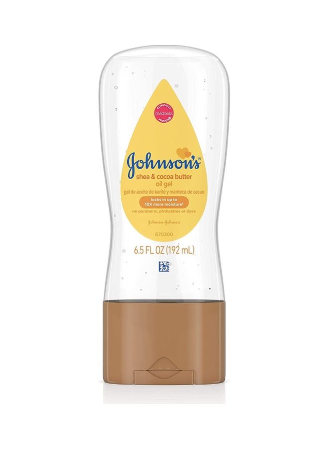 Johnson's Baby Oil Gel With Shea And Cocoa Butter 192ml - Image 1