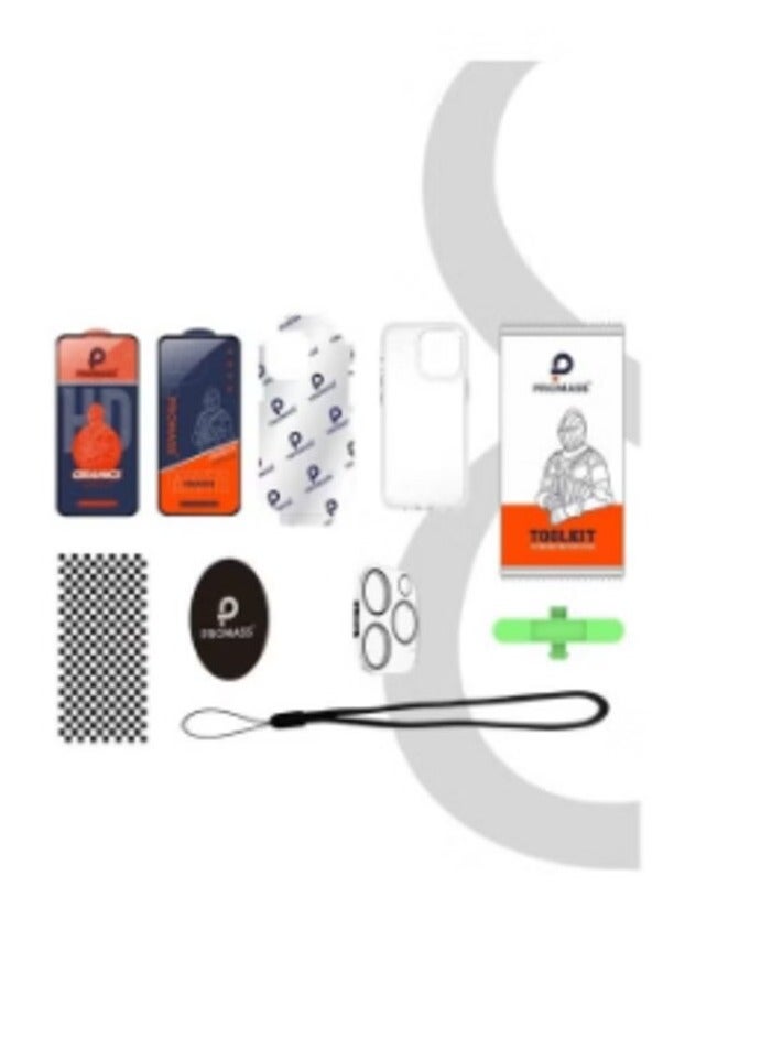 Promass 10 in 1 Full Protection Package for iPhone 16 Pro Max - Image 1