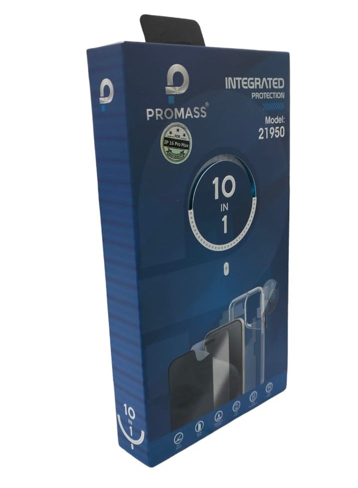Promass 10 in 1 Full Protection Package for iPhone 16 Pro Max - Image 2