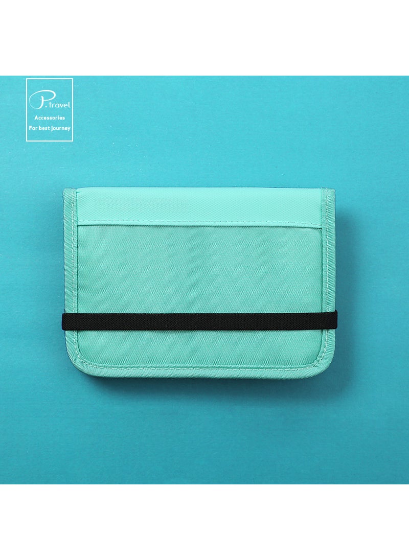 Generic - RFID Blocking Waterproof Travel Passport Wallet Lake water Blue - Image 1