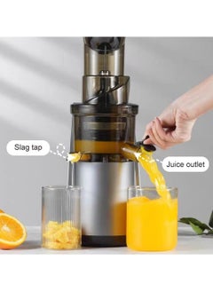 XVersion Juicer Machine Centrifugal Juicers Electric Press Juicer Stainless Steel for Whole Fruits and Vegetables Juice,Smoothie,Nut Milk with 2 Cups and Brush for Home, Office and Cafe (Silver)  - Image 5