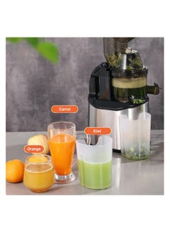 XVersion Juicer Machine Centrifugal Juicers Electric Press Juicer Stainless Steel for Whole Fruits and Vegetables Juice,Smoothie,Nut Milk with 2 Cups and Brush for Home, Office and Cafe (Silver)  - Image 4