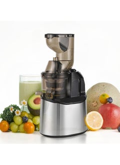 XVersion Juicer Machine Centrifugal Juicers Electric Press Juicer Stainless Steel for Whole Fruits and Vegetables Juice,Smoothie,Nut Milk with 2 Cups and Brush for Home, Office and Cafe (Silver)  - Image 1