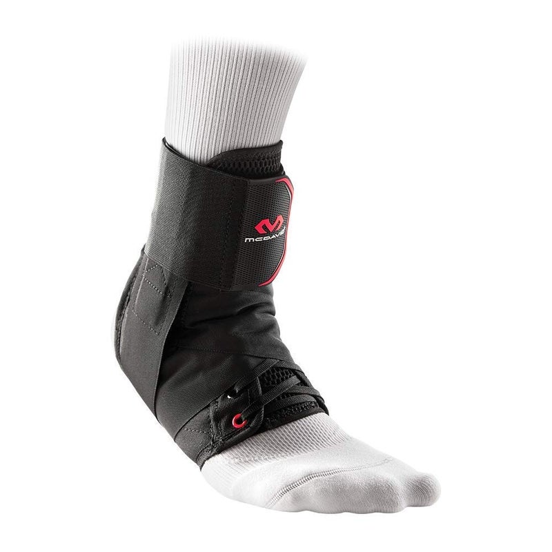 McDavid 195 Ultralight Ankle Brace with Figure-8 Strap, Black, Large
