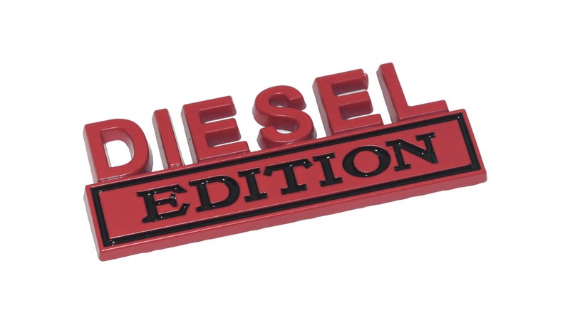 Incognito Diesel Edition Fuel Tank Emblem Sticker for Accurate Fueling (Red Black) - Image 2