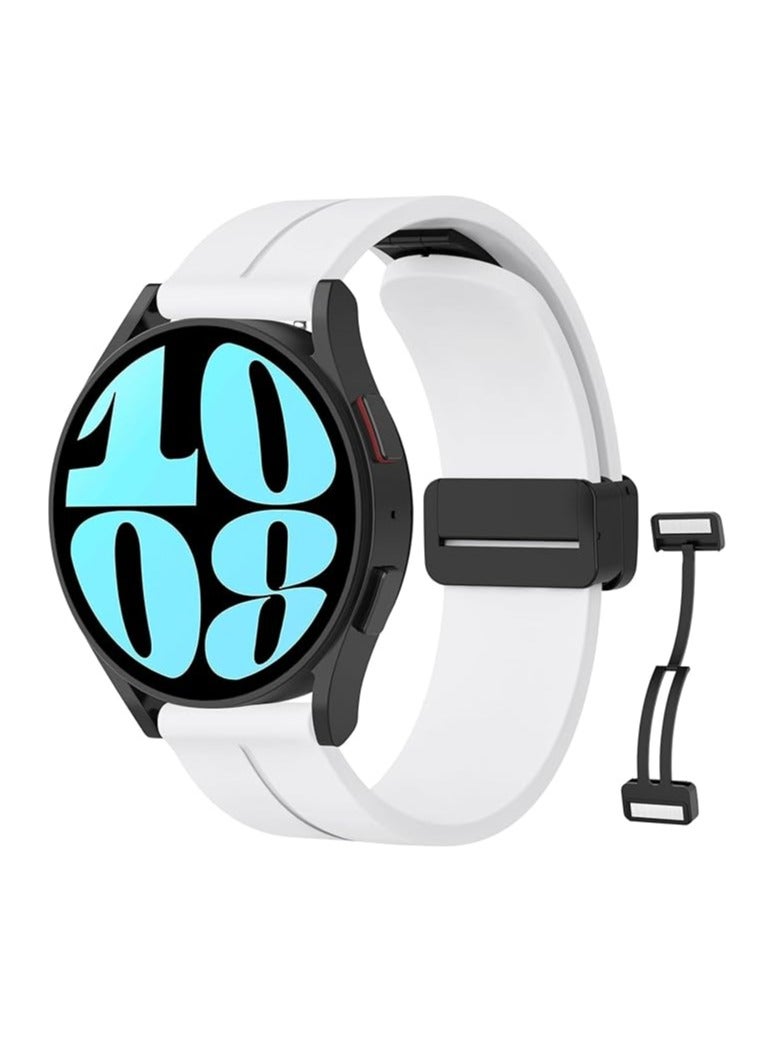 Silicone Band Magnetic Clasp 22MM Strap For Samsung galaxy watch3 45mm /galaxy 46mm/Gear S3/Huawei watch GT3 46MM/GT2E/GT2 Pro/GT GT2 46MM/Magic Watch2 46mm/Amazfit GTR - Image 1