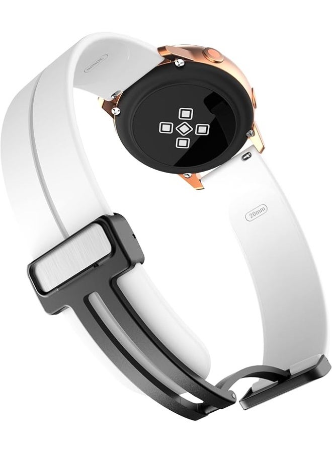 Silicone Band Magnetic Clasp 22MM Strap For Samsung galaxy watch3 45mm /galaxy 46mm/Gear S3/Huawei watch GT3 46MM/GT2E/GT2 Pro/GT GT2 46MM/Magic Watch2 46mm/Amazfit GTR - Image 4