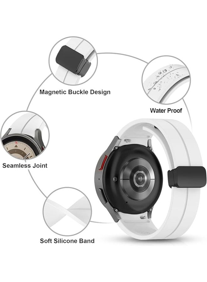 Silicone Band Magnetic Clasp 22MM Strap For Samsung galaxy watch3 45mm /galaxy 46mm/Gear S3/Huawei watch GT3 46MM/GT2E/GT2 Pro/GT GT2 46MM/Magic Watch2 46mm/Amazfit GTR - Image 3