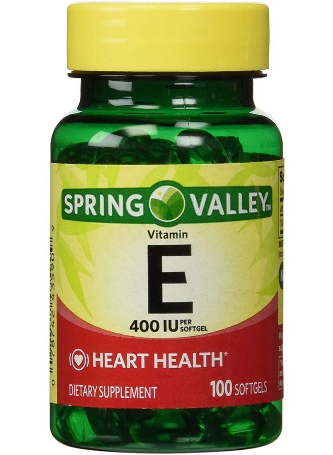 وادي الربيع - فيتامين E 400 وحدة دولية، قابل للذوبان في الماء، 100 كبسولة لينة