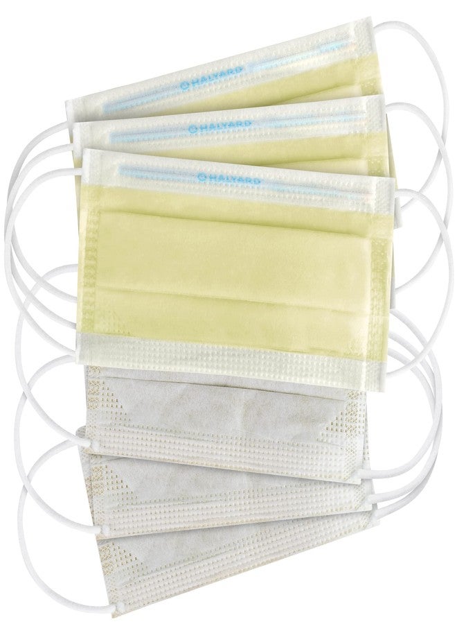 هاليارد قناع HALYARD FLUIDSHIELD 1 للاستخدام مرة واحدة مع بطانة SO SOFT وحلقات أذن SO SOFT، أصفر، المستوى 1، 25867 (علبة من 50 قناعًا) - Image 2