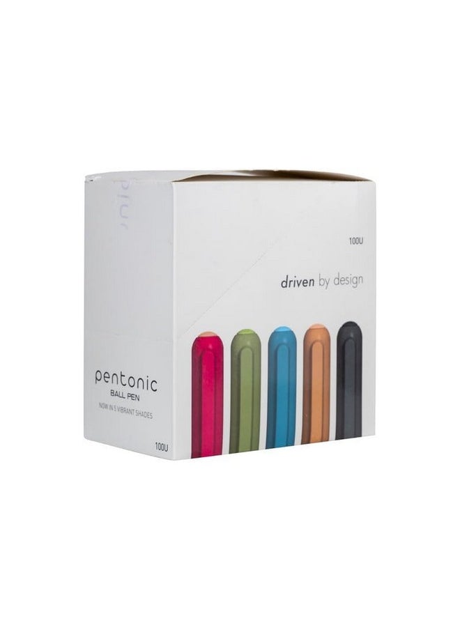 Pentonic - Pentonic 0.7 mm Ball Point Pen Tumbler Pack | Vibrant Multicolor Body | Blue Ink | Set of 100 - Image 1