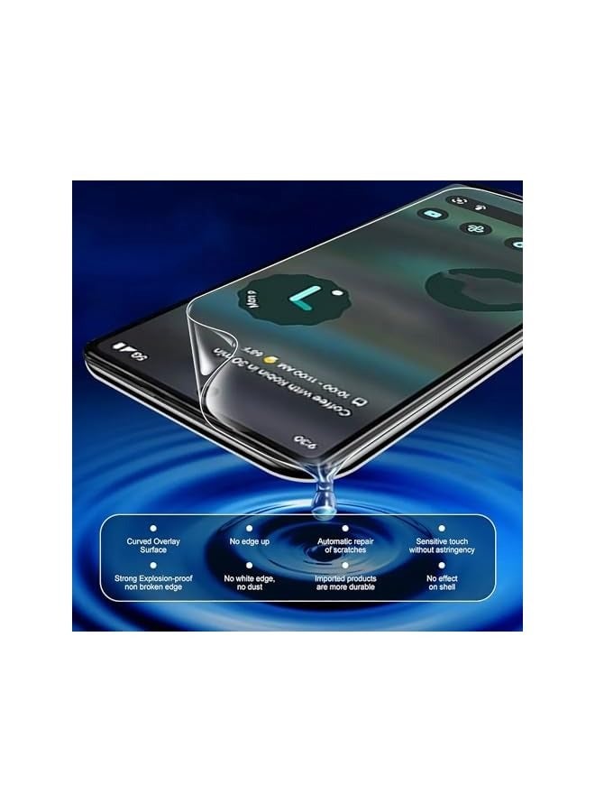 PROMASS (1+2PCS) Compatible with Redmi Note 13 Pro 5G Case & Screen Protector (Hydraulic Film) Soft Scratch-Proof Transparent Cover (Clear) - Image 4