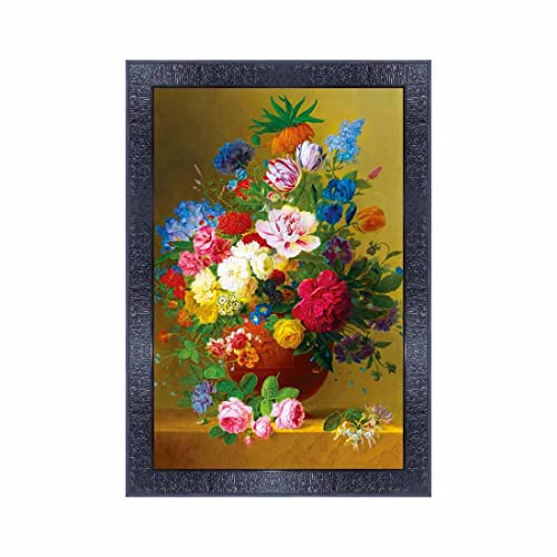 pnf Poster And Frames Flower Wooden Photo Frame With Acrylic Sheet | For Living Room, Bedroom | Home Decoration Item | Best Gifting Option (10 * 14inch,Multicolour,Synthetic) 14837 - Image 1