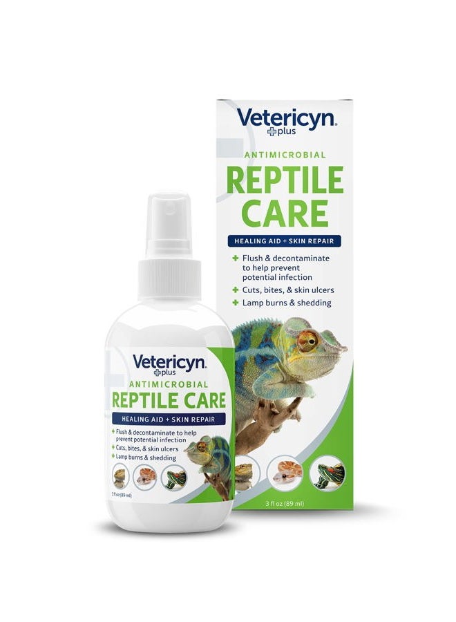 Vetericyn Plus Reptile Wound Care Spray | Reptile Skin Repair, Help Care for Reptile Wounds, Including Scale Rot, Lamp Burns, and Shedding. 3 Ounces - Image 1