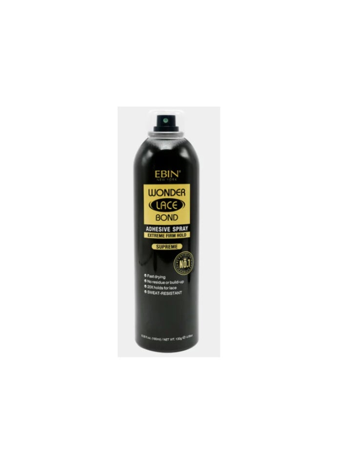 EBIN NEW YORK Wonder Lace Bond Adhesive Spray Extreme Firm Hold Supreme (180ml) 